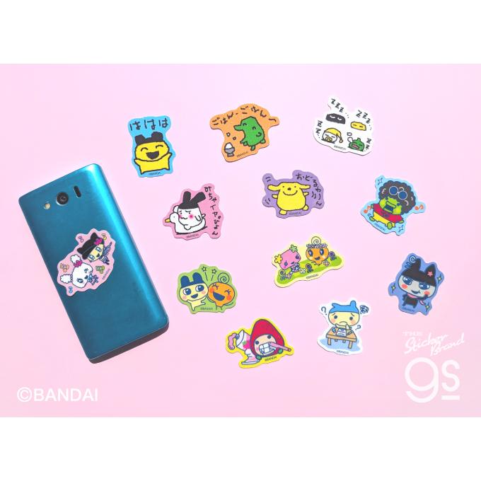 たまごっち グリッターミニステッカー くちぱっち アフロ ゲーム