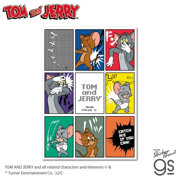 トムとジェリー ビッグサイズステッカー コマアート アニメ 映画 TOM