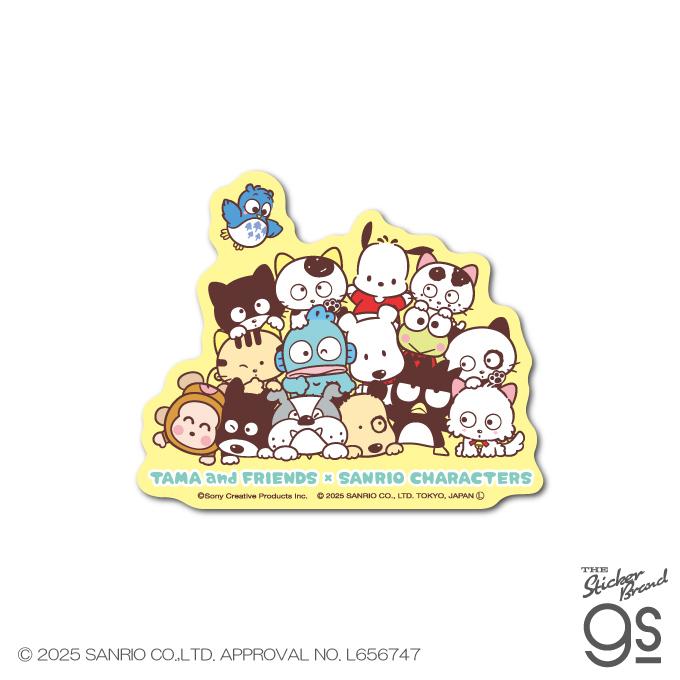 タマ＆フレンズ×サンリオキャラクターズ ステッカー 集合02 sanrio