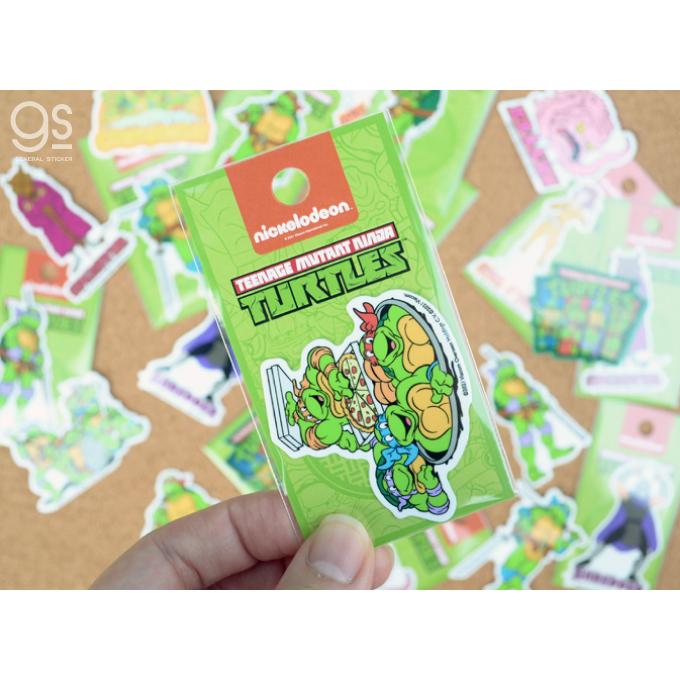 ミュータント・タートルズ 土管からピザ ミニ キャラクターステッカー