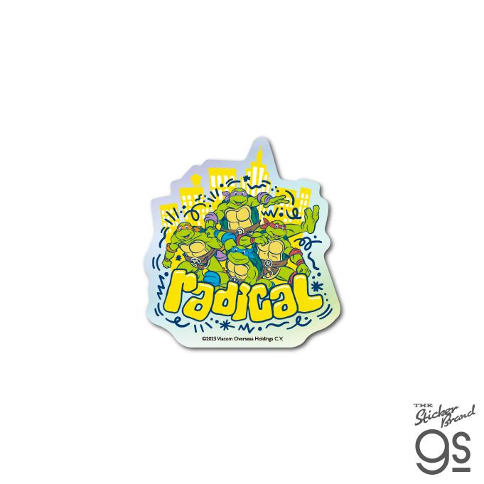タートルズ ホログラムミニステッカー radical アニメ アメコミ レトロ