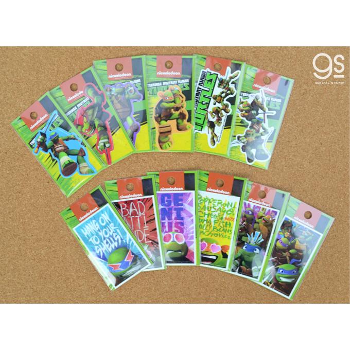 全6種セット ミュータント・タートルズ キャラクターステッカー CG