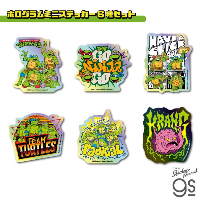 6種セット タートルズ ホログラムミニステッカー アニメ アメコミ