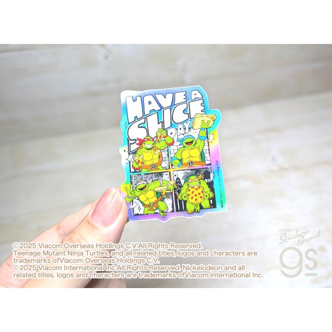 6種セット タートルズ ホログラムミニステッカー アニメ アメコミ