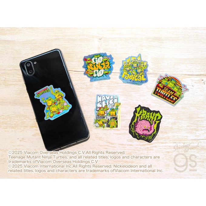 6種セット タートルズ ホログラムミニステッカー アニメ アメコミ