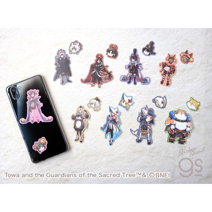 トワと神樹の祈り子たち クロス素材ステッカー2枚セット ムツミ ゲーム