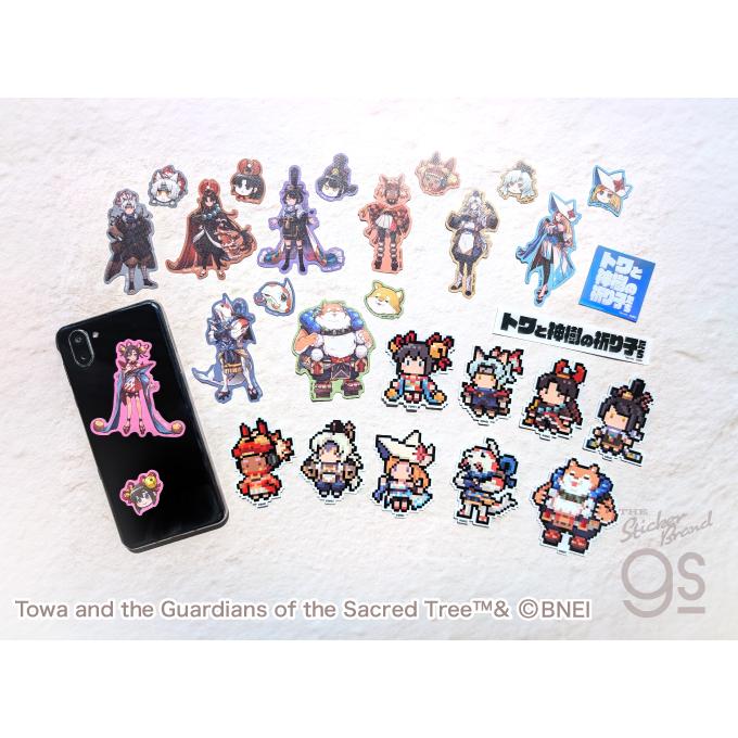 トワと神樹の祈り子たち クロス素材ステッカー2枚セット ムツミ ゲーム