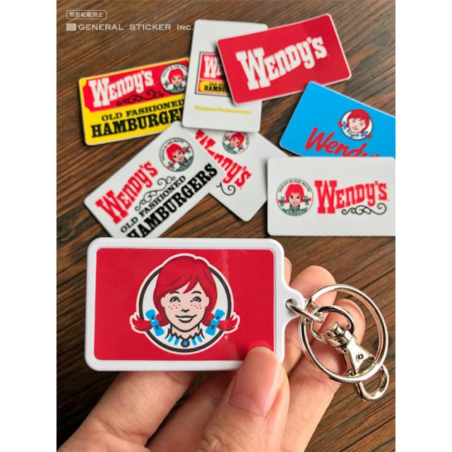 ウェンディーズ ミニステッカー ウェンディーちゃん RED スクエア