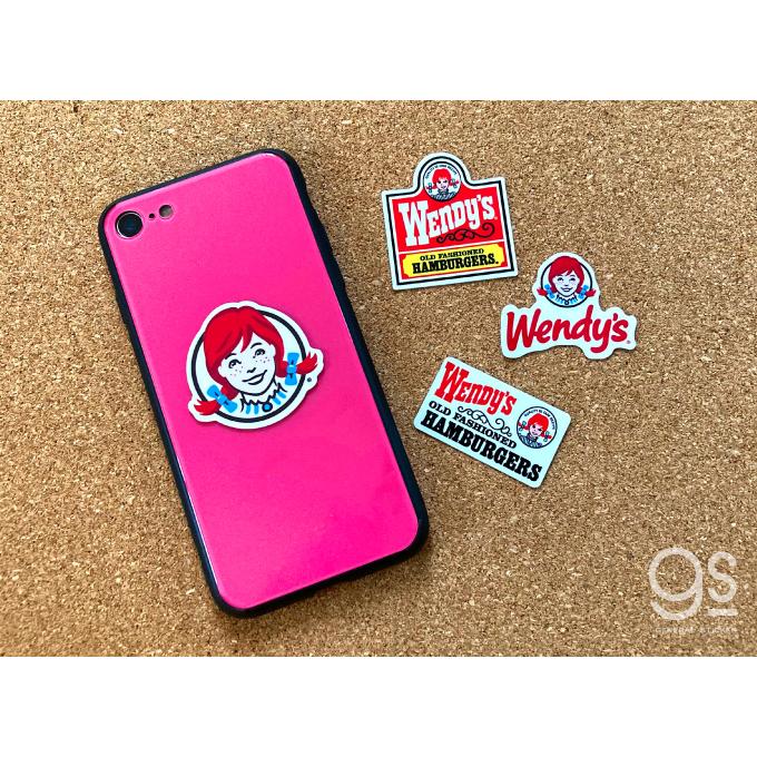 ウェンディーズ ミニステッカー ウェンディーちゃん キャラクター