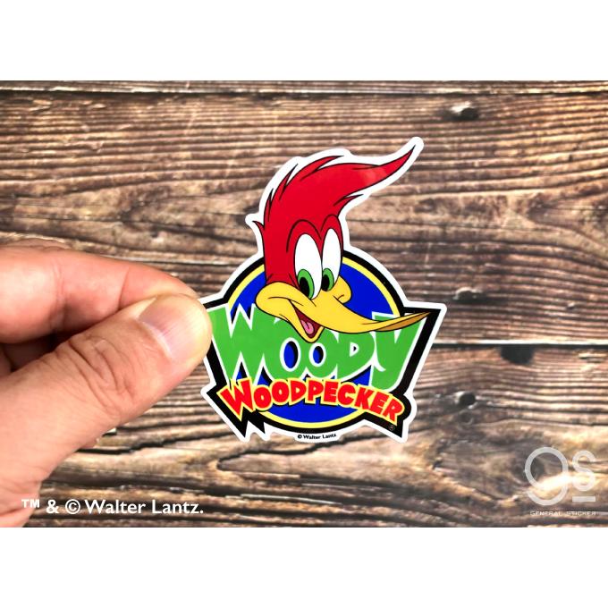 ウッドペッカー ダイカットステッカー WOODY WOODPECKER & FACE