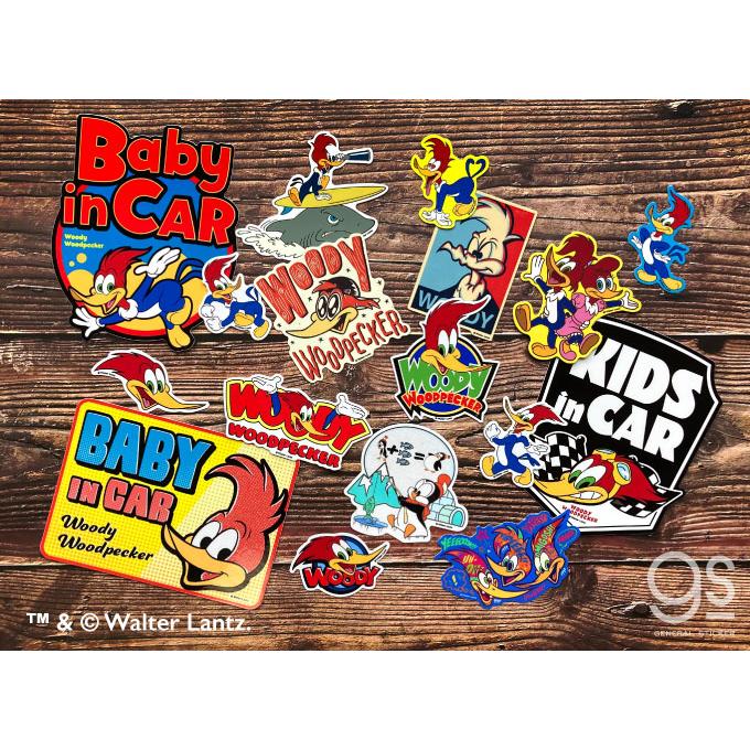 ウッドペッカー ダイカットステッカー WOODY  ユニバーサル キャラクターステッカー woody Woodpecker イラスト gs 公式グッズ WWP-012｜we-love-sticker｜04