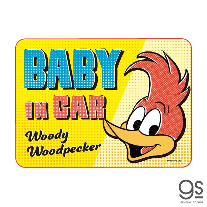 ウッドペッカー 車用ステッカー BABY IN CAR ユニバーサル