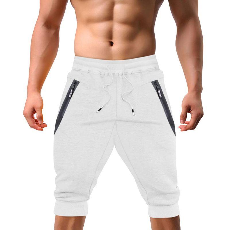 KEFITEVD 7分丈パンツ ジャージ ジョガーパンツ トレーニング メンズ ランニングパンツ スポーツジム アクティブショートパンツ 筋 2023070114530901827ウェル