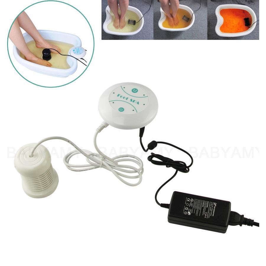 1セットデトックス機イオンクレンジングイオンデトックスフットバスアクア携帯スパ機足湯マッサージデトックスフットバス配列をアクアスパ