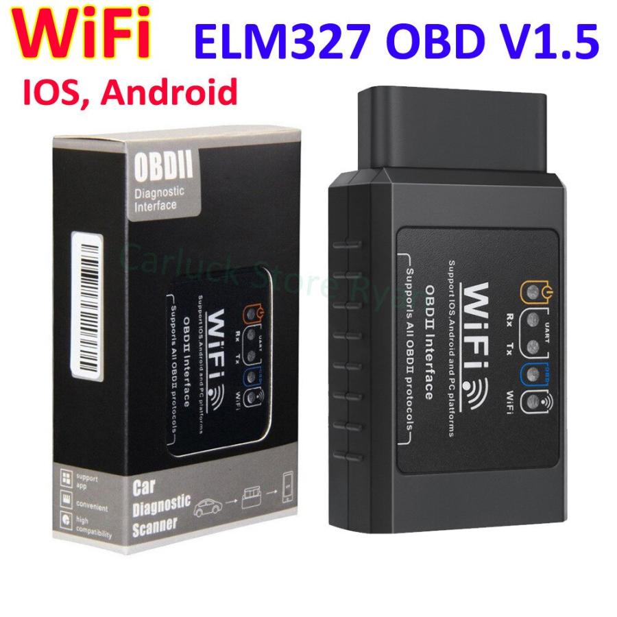 新elm 327 V1.5 wifi OBD2 wifiスキャナー自動ODB2 ELM327 V1.5 wifiアンドロイド/ios obd