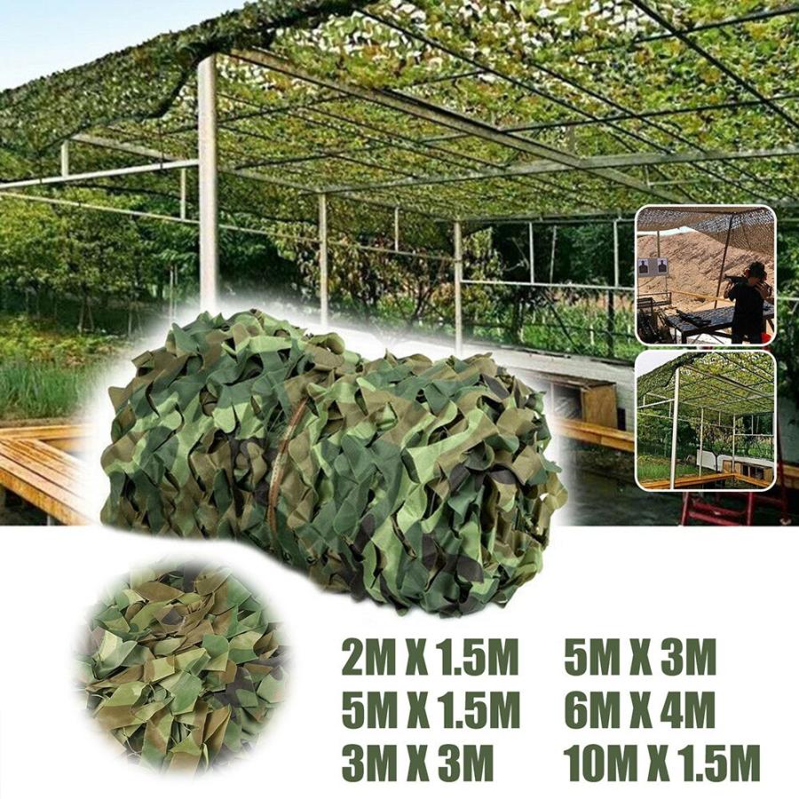 Yeahmart 3Mx5M/4Mx6M Hunting Military Camouflage Nets Woodland Army