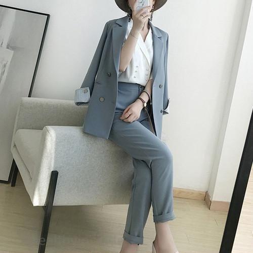メーカー直送 セットアップ 3色 スーツ パンツ ジャケット 2点セット 秋 冬 カジュアル 女性 50代 40代 30代 代 ファッション レディース セットアップ サイズ M Www Anebaby Com Br