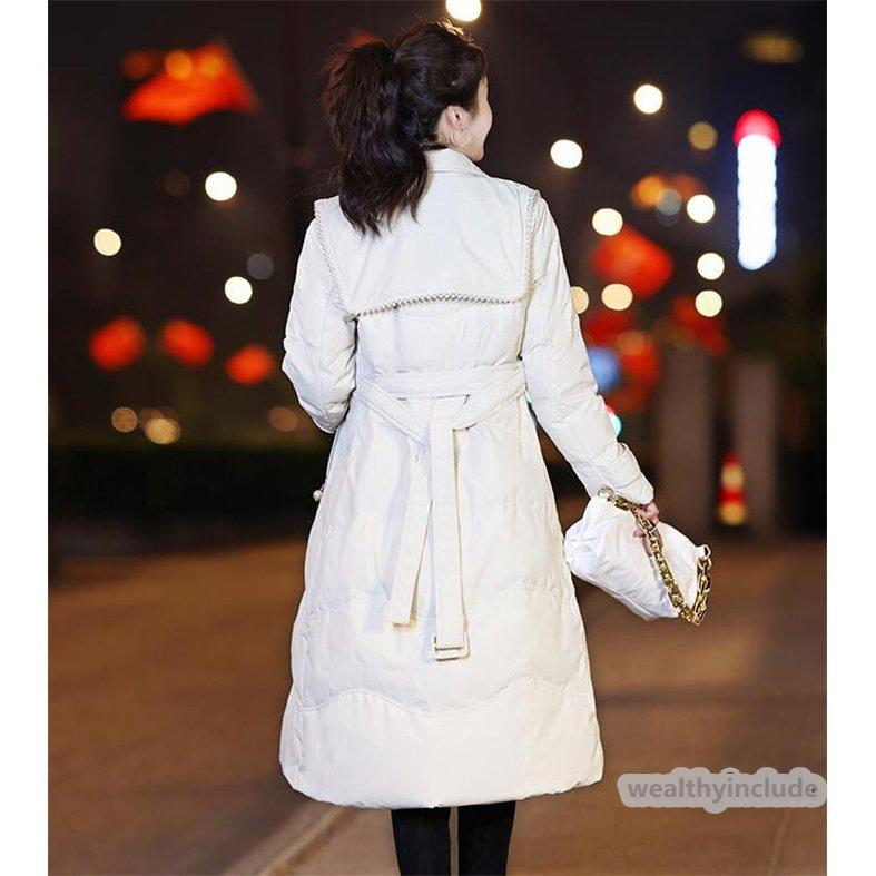 メール便無料 スリム ロングコート シャツタイプ ダウン レディース ダウンコート ロング丈 冬 アウター コート ダウンコート サイズ L Www Tvusac Com