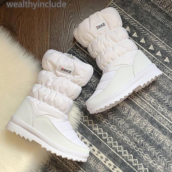 お得な情報満載 防寒 防水 靴 レインブーツ スノーシューズ おしゃれ レディース スノーブーツ 冬 雪 雨 長靴 丈 ロング ブーツ あったか スノーブーツ サイズ 37 23 5cm Www Meyer Be