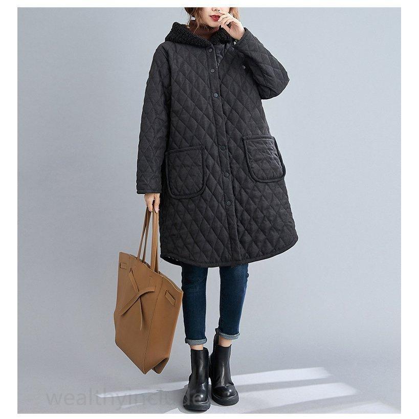 手数料安い レディース 中綿コート 秋冬アウター 可愛い おしゃれ 暖かい 50代 30代 防寒 大きいサイズ ロングコート 中綿 ダウンジャケット 40代 フード付き 中綿コート サイズ L
