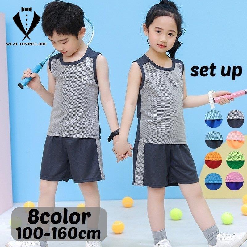 セットアップ 上下セット タンクトップ ノースリーブ ハーフパンツ 短パン キッズ ジュニア 子供 メッシュ 通気性 スポーツ カジュアル デイリー Q426 Setchil277 ウェルシーインクルード 通販 Yahoo ショッピング