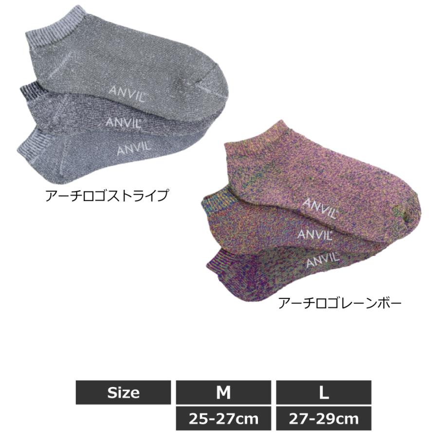 anvil（アンビル） アンヴィル ショートソックス 3足セット アンクル