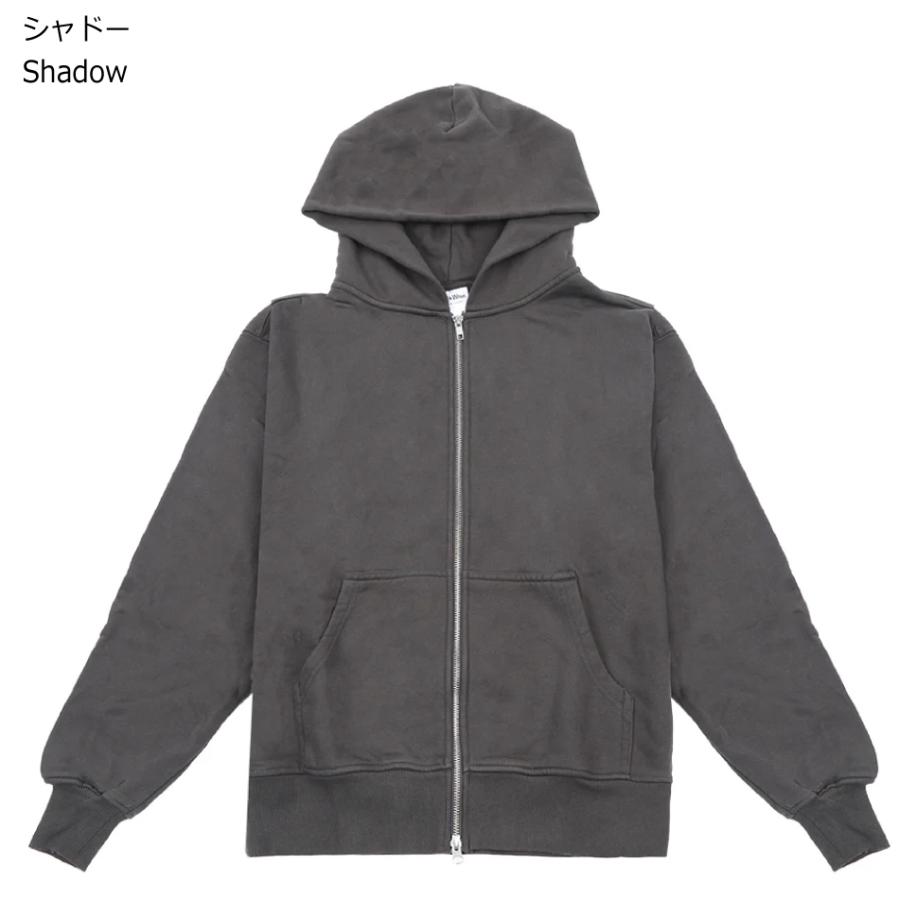 SHAKA WEAR グレー ジップアップパーカー　M SHAKA WeAR（シャカウェア） パーカー ジップアップ 無地 フーディー