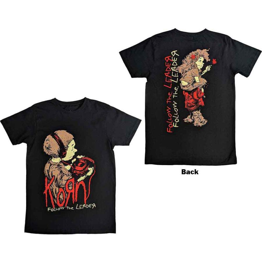 ROCK OFF 【公式新品】KORN - FOLLOW THE LEADER (Back Print) kornT