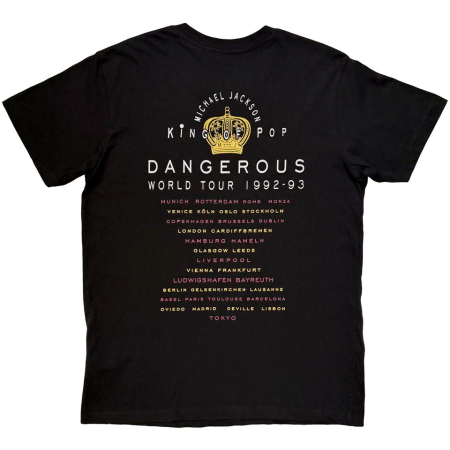 ROCK OFF 【公式新品】MICHAEL JACKSON - DANGEROUS WORLD TOUR BLACK