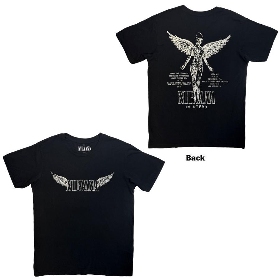 ROCK OFF 【公式新品】NIRVANA - IN UTERO TRACKLIST BLACK (Back