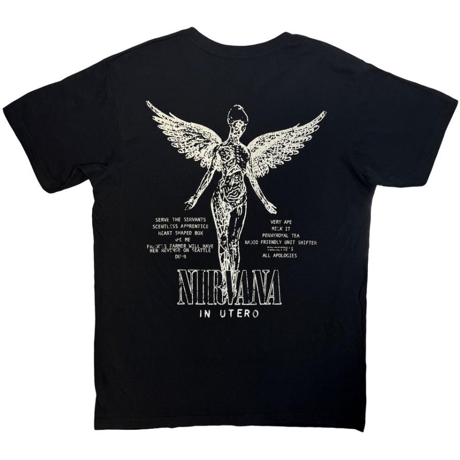 ROCK OFF 【公式新品】NIRVANA - IN UTERO TRACKLIST BLACK (Back