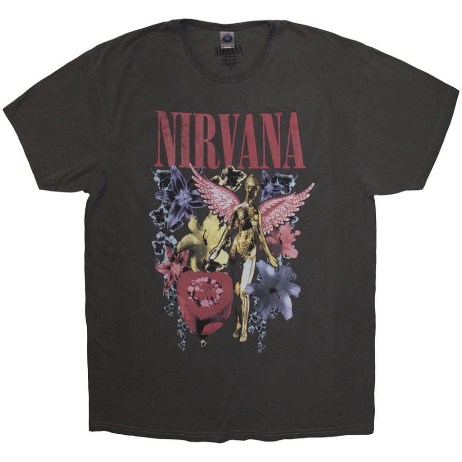 ROCK OFF 【公式新品】NIRVANA - IN UTERO VINTAGE COLLAGE STONE WASH