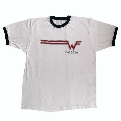 公式新品】WEEZER - STRIPED LOGO ウィーザーTシャツ : BELLBOTTOMS