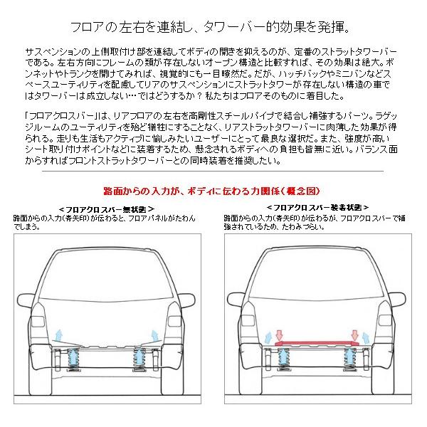 オートエクゼ フロアクロスバー リア RX-8 SE3P タワーブレースセット