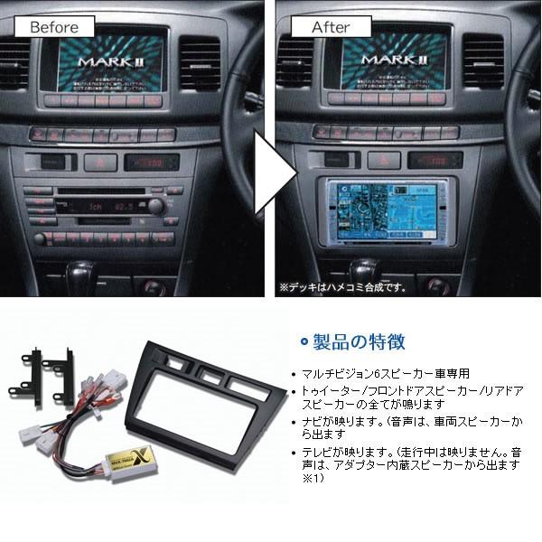 Beatsonic オーディオキット マークII GX110 GX115 JZX110 JZX115 00/10-04/11 MOPナビ付 6スピーカー車 MVX-7002A 送料無料 | BeatーSonic | 01