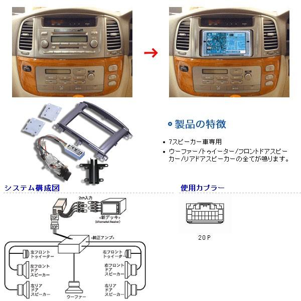 Beatsonic オーディオキット ランドクルーザー シグナス 後期 UZJ100W HDJ101K 02-07/7 MOPナビ無 スーパーライブS  ランクル100 送料無料