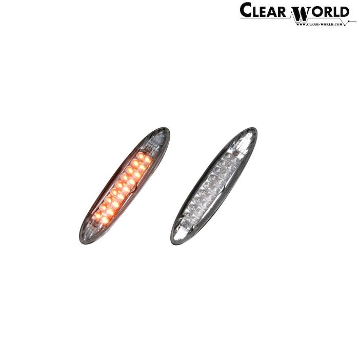 【限定価格セール！】 ClearWorld LEDフェンダーマーカー クリア マークX GRX125 新品 ランプレンズASSY