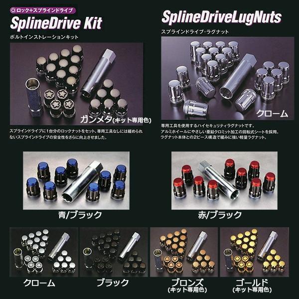 McGard SplineDrive Kit MCG-65554BK M12 x 1.25 ブラック スプライン16個+ロック4個 1台分 送料無料｜web-carshop｜02