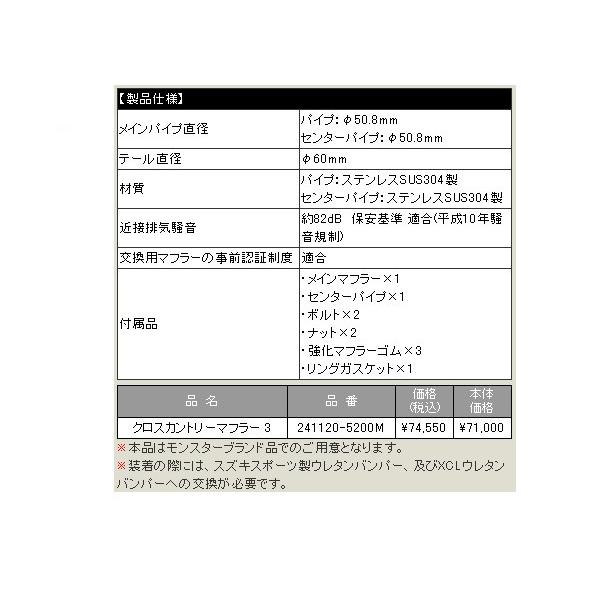 タジマモーターコーポレーション モンスタースポーツ クロスカントリー