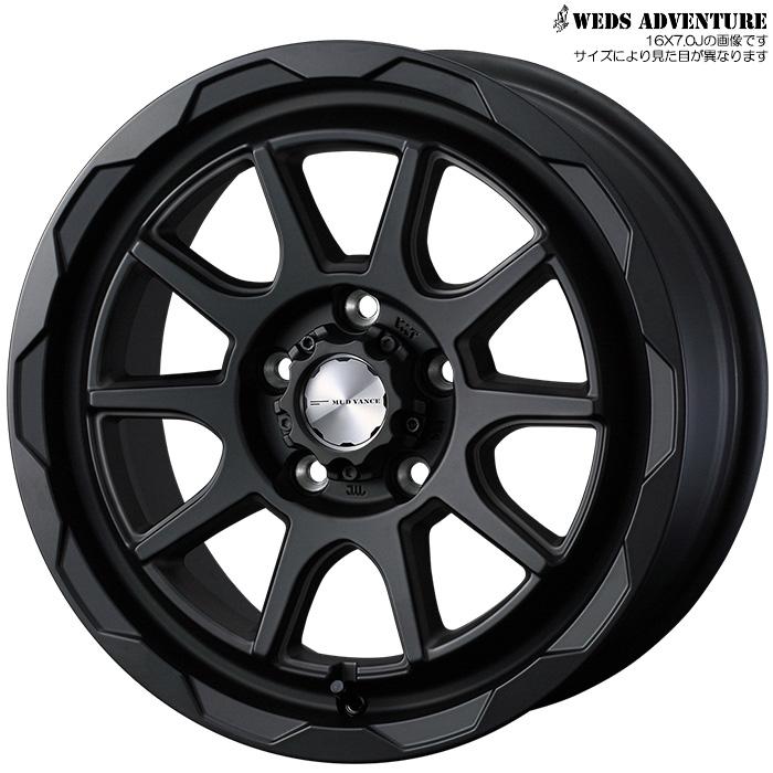 2枚で送料無料 WEDS WEDS MUD VANCE06 FMBK 1本 16×7.0J+38 5H 114.3