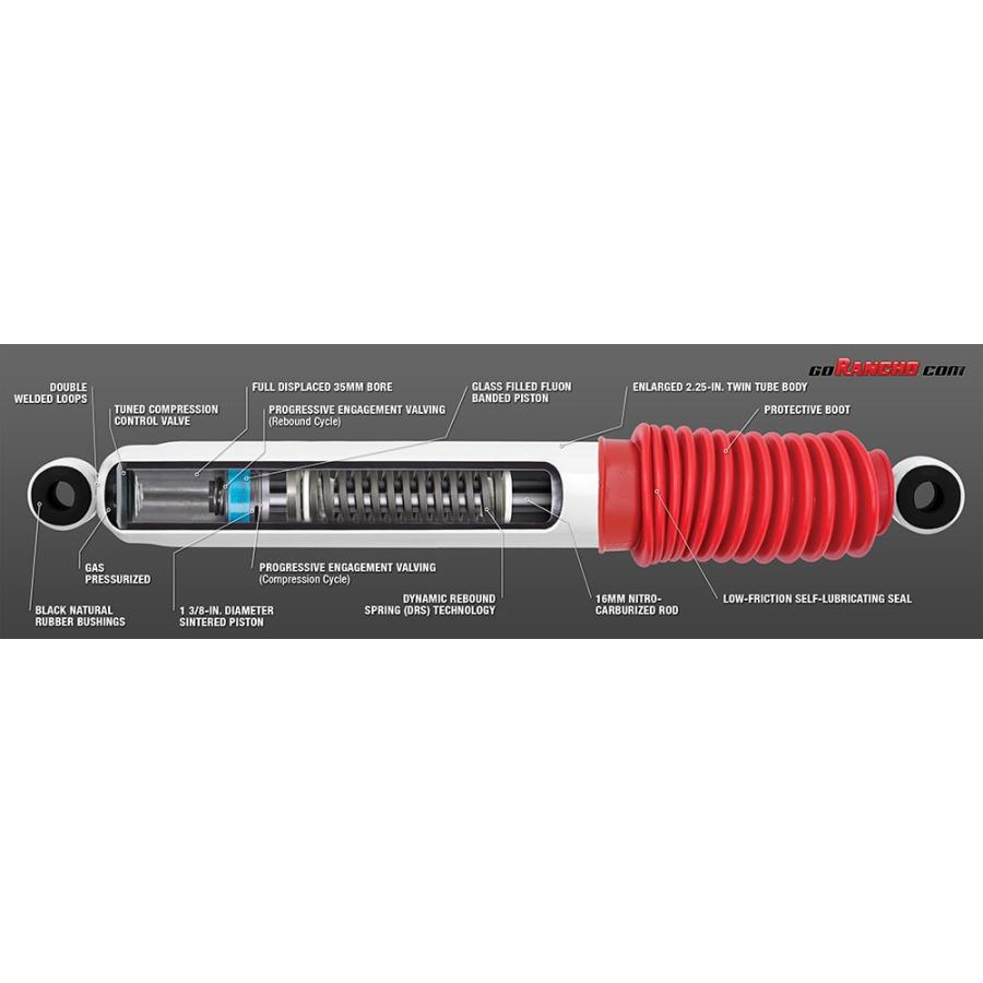 RANCHO Rancho RS5000X ランドクルーザー HDJ81V FZJ80G 1台分4本 送料