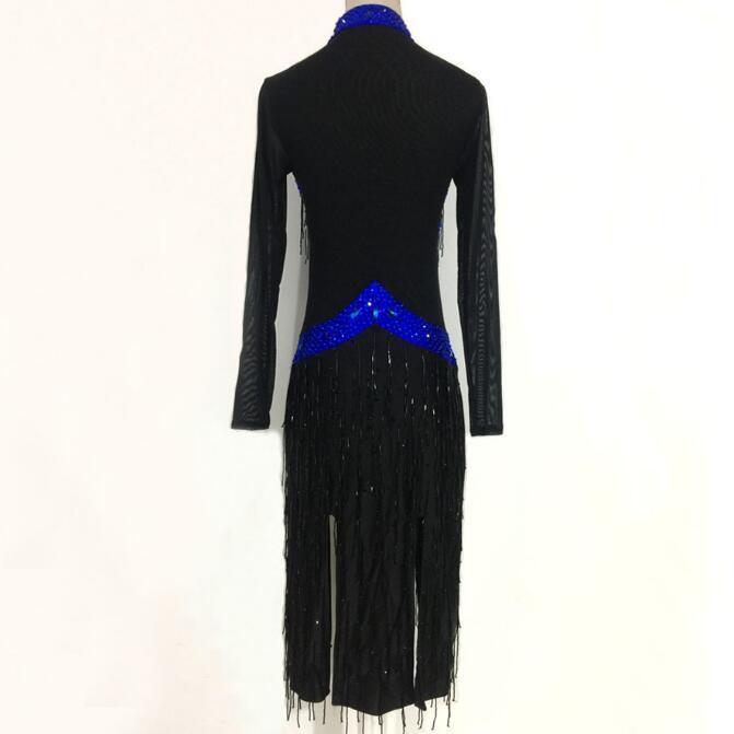 匿名配送 社交ダンスドレス 社交ダンス 衣装 モダンドレス 大きい裾 社交ダンス競技用のドレス ダンスウエア 練習服 競技着 演出用 【2810571251】(17839円)