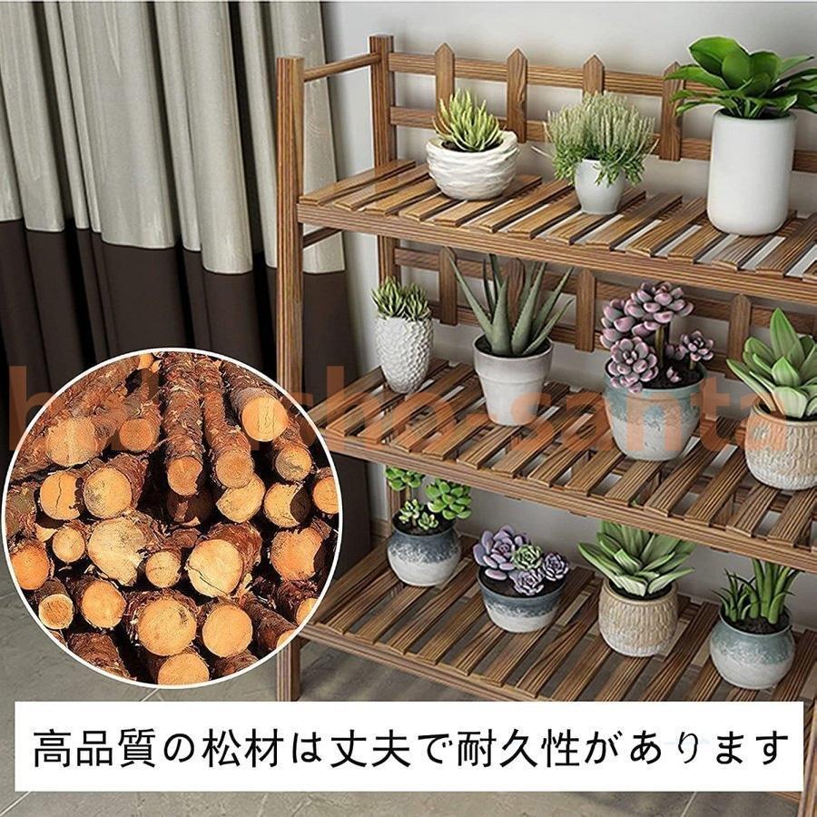 フラワースタンド ガーデンラック キャスター付き 簡単組み立て 木製 大容量 室内 屋外 花台 ガーデニング 花棚 盆栽棚 多肉植物棚 多機能収納ラック 花台 花台