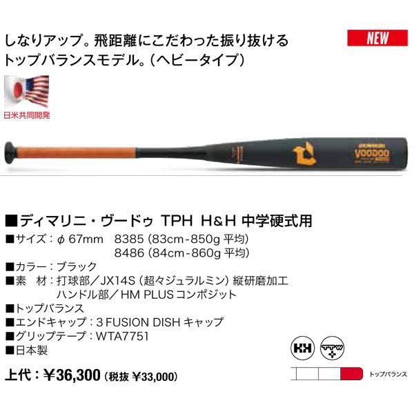 Wilson 2022ディマリニ・ヴードゥ TPH H&H 中学硬式用バット Wilson 2022ディマリニ・ヴードゥ TPH H&H 中学硬式用バット