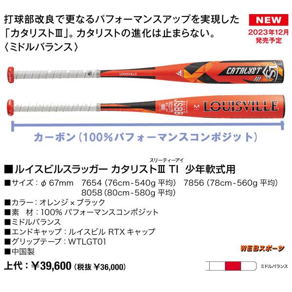 ルイスビルスラッガー 2024ルイスビルスラッガー カタリスト3 TI ルイスビルスラッガー 2024ルイスビルスラッガー カタリスト3 TI