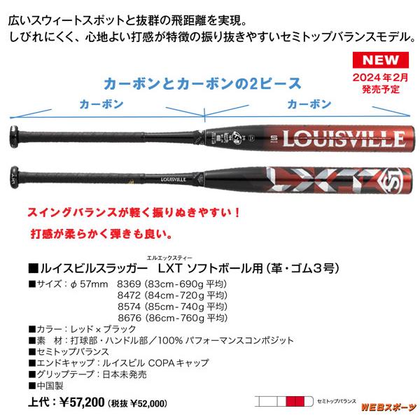 ルイスビルスラッガー 2024ルイスビルスラッガー LXT ソフト ルイスビルスラッガー 2024ルイスビルスラッガー LXT ソフト