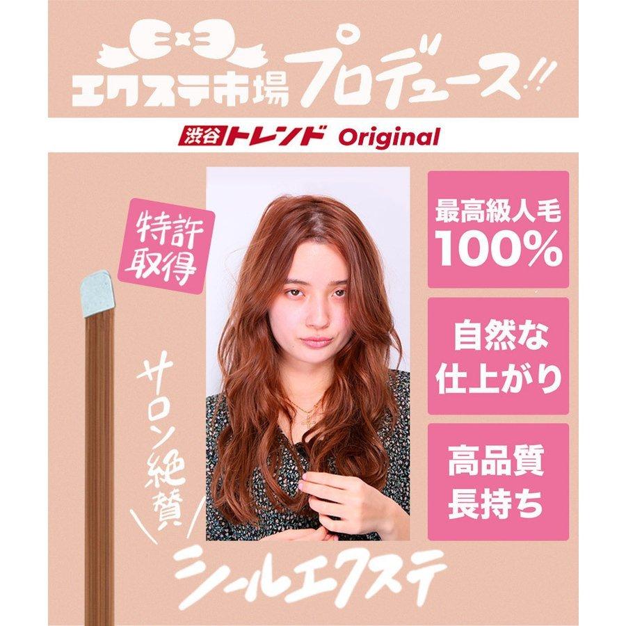 シールエクステ 52cm80本分(160P) へそ上ロング │ 人毛100 シールエクステ 52cm80本分(160P) へそ上ロング │ 人毛100