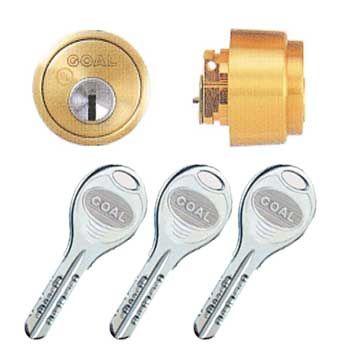 交換用シリンダー(鍵) ゴールV18シリンダー GOAL LX・AS用 ゴールド