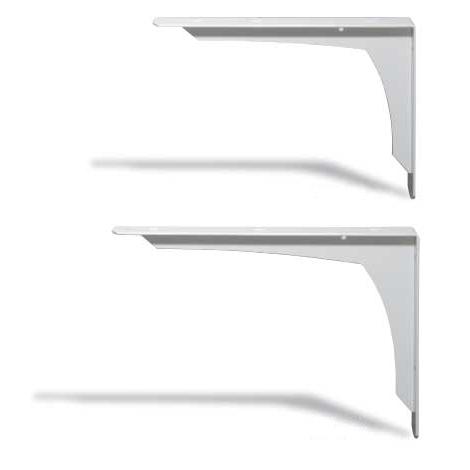 棚受け金具 280×390ミリ ホワイト 2本 セット 棚受 L アングル