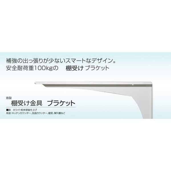 棚受け金具 ブラケット 350×490ミリ 2本セット 棚板 棚受 部品 金物
